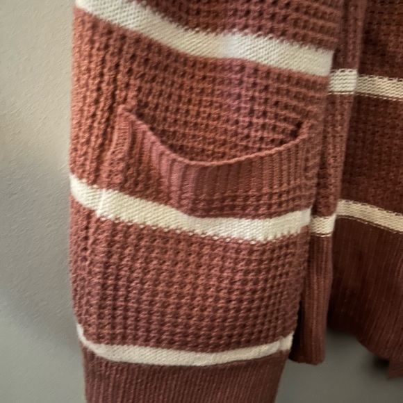 Moondance striped mauve cardigan size XL - Picture 4 of 6